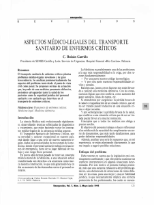 aspectos médico-legales del transporte sanitario de
