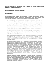 Informe 40/96, de 22 de julio de 1996. "Recurso ordinario y vista a