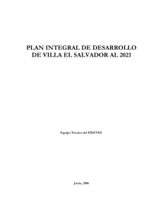 Villa El Salvador - Instituto Metropolitano de Planificaci&oacute;n
