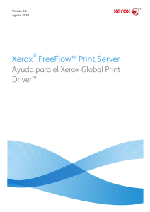 Xerox® FreeFlow® Print Server: Ayuda para el Xerox® Global Print