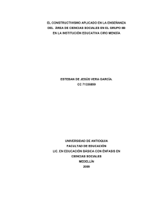 tesis: el constructivismo aplicado en la enseñanza del