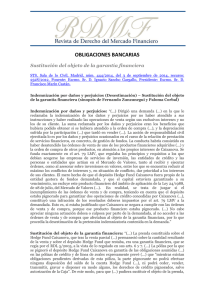 OBLIGACIONES BANCARIAS - Revista de Derecho del Mercado