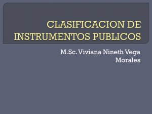 clasificacion de instrumentos publicos