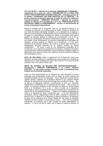 LEY 1437 DE 2011 – Admisión de la demanda / ADMISION DE LA