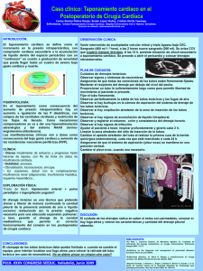 Taponamiento cardiaco en el Postoperatorio de Cirugía Cardiaca