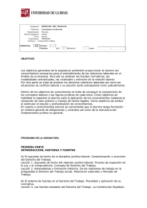 Los objetivos generales de la asignatura pretenden proporcionar al