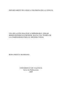 departament de l&ograve;gica i filosofia de la ciencia una relaci&oacute;n dial&oacute;gica