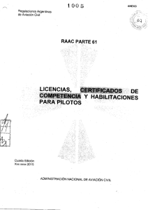 Proyecto RAAC Parte 61 y Parte 63