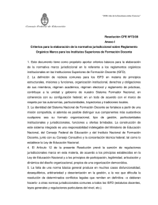Resolución CFE Nº72/08 Anexo I Criterios para la elaboración de la