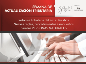 Reforma Tributaria del 2012: ley 1607