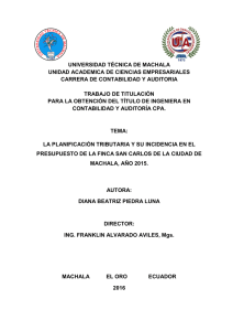 universidad técnica de machala unidad academica de ciencias