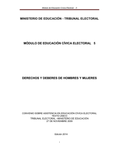 Módulo de Educación Cívica Electoral 5