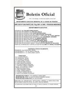 Boletín Oficial - Municipalidad de Posadas