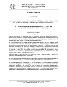 Acuerdo 27 - Universidad de la Amazonia