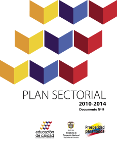 plan sectorial - Ministerio de Educación