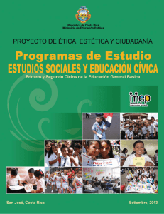 Estudios Sociales y Educación Cívica I y II Ciclos