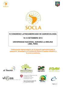 iv congreso latinoamericano de agroecología 10 - socla