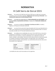 NORMATIVA III CxM Sierra de Dúrcal 2015