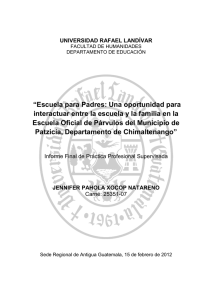 informe final de practica - Universidad Rafael Landívar
