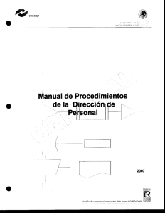 Manual de Procedimientos Selección y Desarrollo de