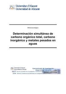 Determinación simultánea de carbono orgánico total - sgitt-otri