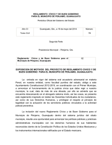 Reglamento Cívico y de Buen Gobierno para el Municipio de Pénjamo