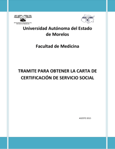 Universidad Autónoma del Estado de Morelos Facultad de Medicina