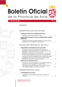 Boletin oficial de la provincia del 11 de abril de 2014