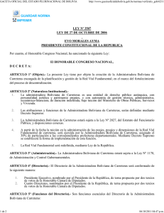gaceta oficial del estado plurinacional de bolivia