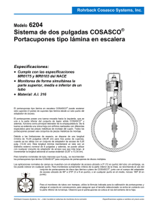 Sistema de dos pulgadas COSASCO Portacupones tipo lámina en