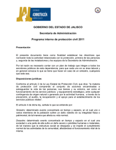 Protocolo Proteccion. Civil - Gobierno del Estado de Jalisco