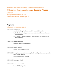 X Congreso Iberoamericano de Derecho Privado
