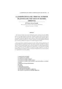 La jurisprudencia del Tribunal Superior de Justicia del País Vasco