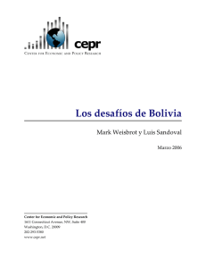Los desafíos de Bolivia - Center for Economic and Policy Research