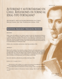 Autoridad y autoritarismo en Chile. Reflexiones en torno al ideal