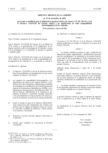 DIRECTIVA 2005/83/CE DE LA COMISIÓN de 23 de noviembre de