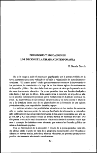 PERIODISMO Y EDUCACION EN LOS INICIOS DE LA