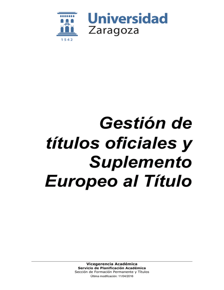 Manual De Gestión De Títulos Oficiales Y SET