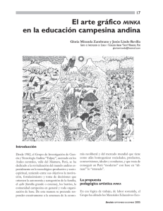 El arte gráfico MINKA en la educación campesina andina