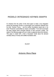 Modelo integrado Keynes- Sraffa