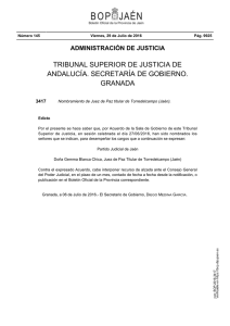 TRIBUNAL SUPERIOR DE JUSTICIA DE ANDALUCÍA