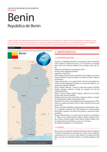 Ficha información país Benín