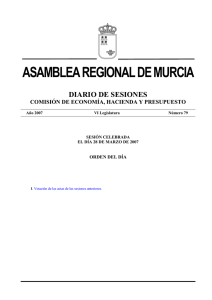 DIARIO DE SESIONES - Asamblea Regional de Murcia