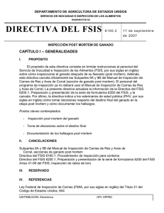 FSIS Directive 6100.2 - Post Mortem Livestock Inspection