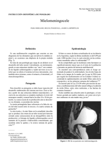 Mielomeningocele - Asociación Argentina de Ortopedia y