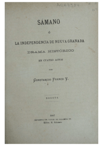 Sámano ó La independencia de Nueva Granada