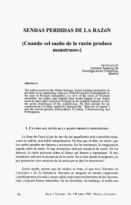 Sendas perdidas de la razón: cuando "el sueño de la razón produce