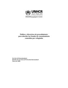 Políticas y directrices de procedimiento: para abordar los