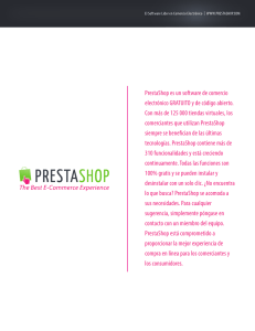 PrestaShop es un software de comercio electrónico GRATUITO y de