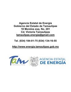 Agenda Energética - Agencia Estatal de Energia Tamaulipas